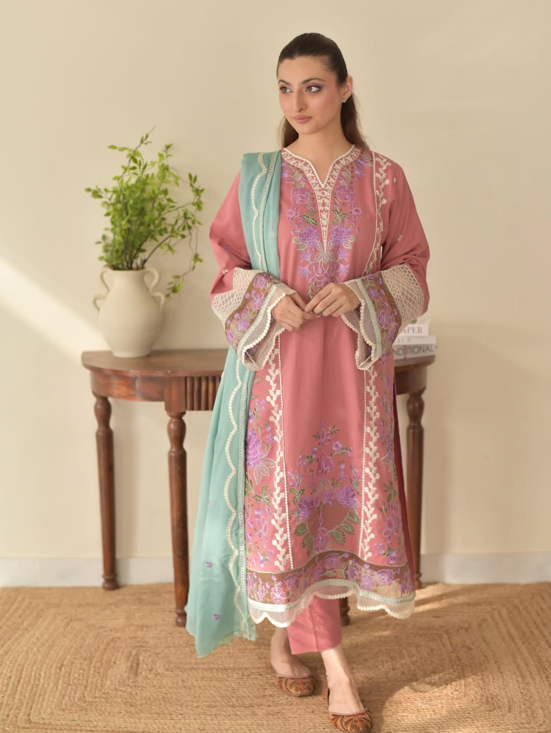 Nura Embroidered 3pc