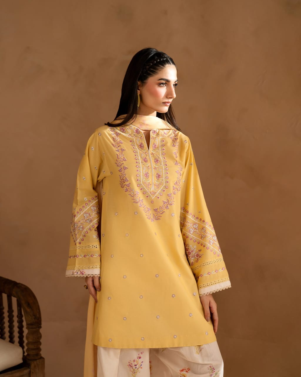 Koyal Embroidered 3pc