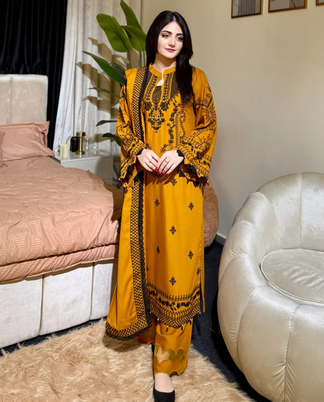 Ghazal Embroidered 3pc