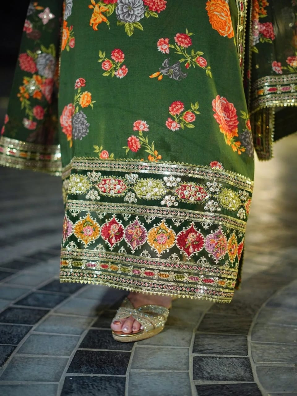 Ghanai Embroidered 3pc