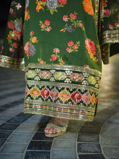 Ghanai Embroidered 3pc
