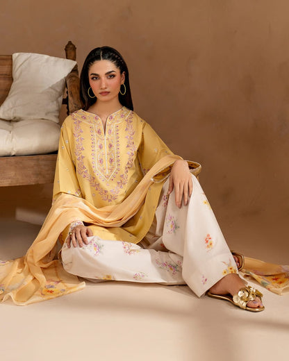 Koyal Embroidered 3pc